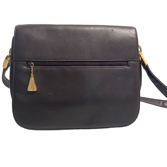 BROWN LEATHER Handbag Shoulder & Crossbody 9X3X9 - Picture 1 of 12